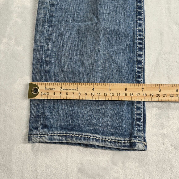 Buckle‎ BKE Alec Distressed Thick Stitch Straight Blue Men 32X30 (29x29) Stretch - Picture 7 of 12